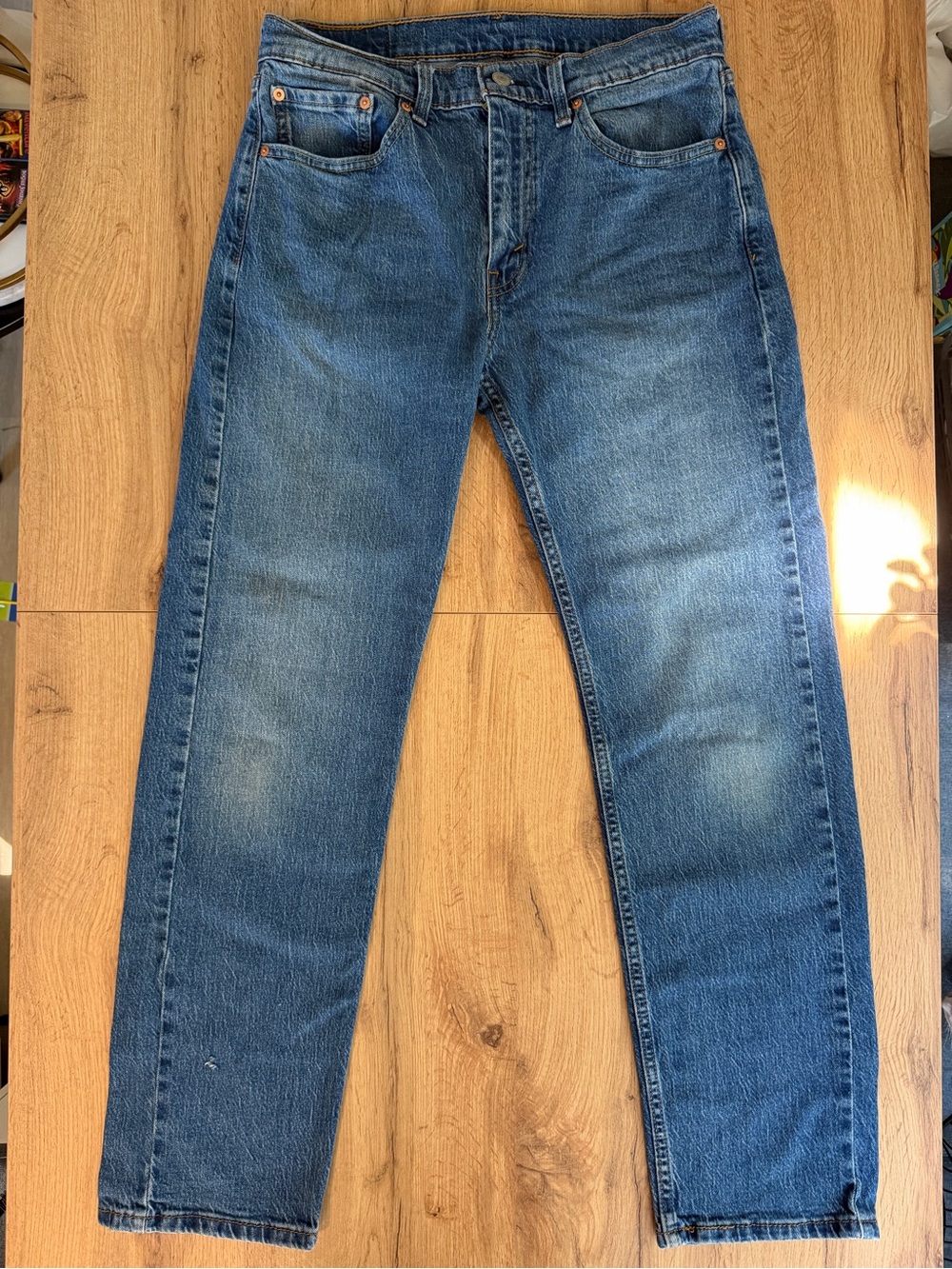 Levi’s 505 Men’s Regular Fit Jeans W32 L32 Medium Wash Straight Leg